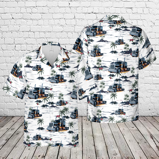 Peterbilt Model 389X Hawaiian Shirt