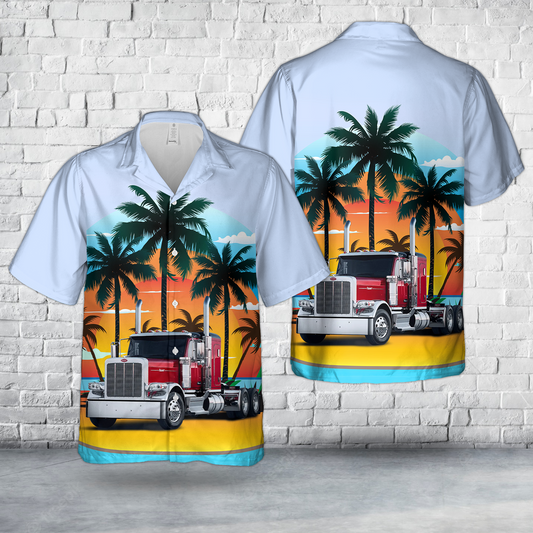 Peterbilt Model 589 Hawaiian Shirt