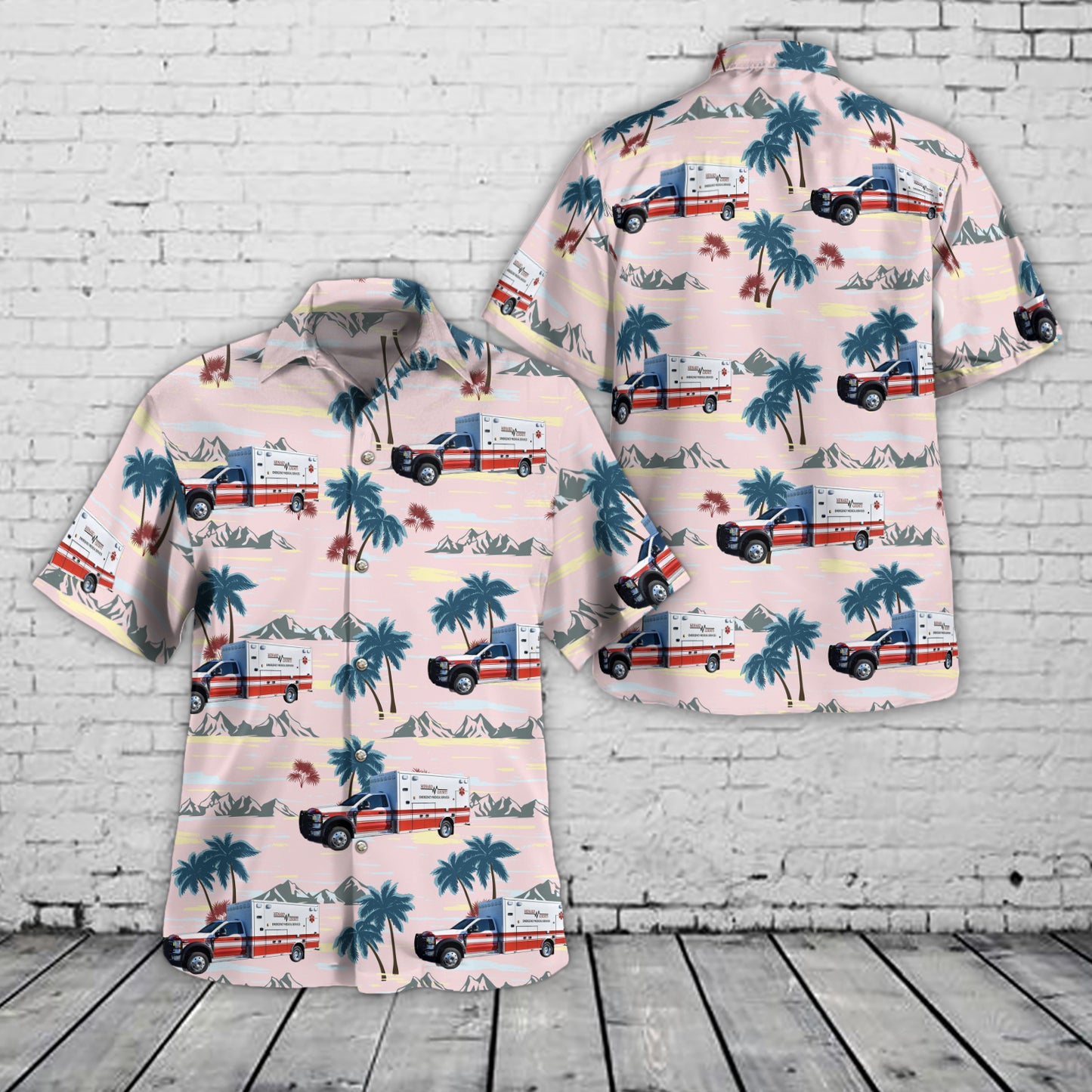 Petersburg, Illinois, Menard County EMS Hawaiian Shirt