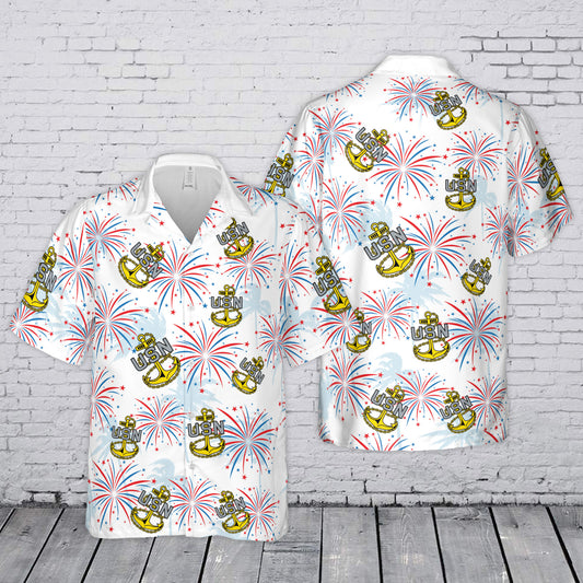 Petty Officer (CPO) 4th July 250th Anniversary 1776-2026 Hawaiian Shirt
