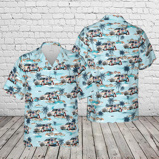 Peugeot 205 T16 Group B Rally Car motorsport Hawaiian Shirt
