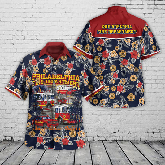 Philadelphia Fire Department Hawaiian Shirt