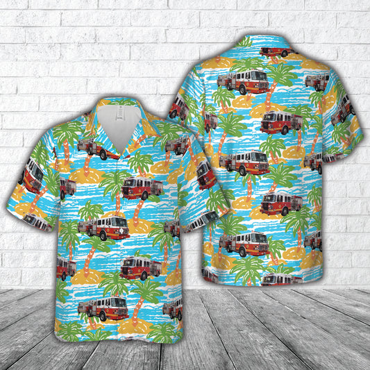Philadelphia, Pennsylvania, Philadelphia Fire Department Engine 7 Ladder 10 Hawaiian Shirt