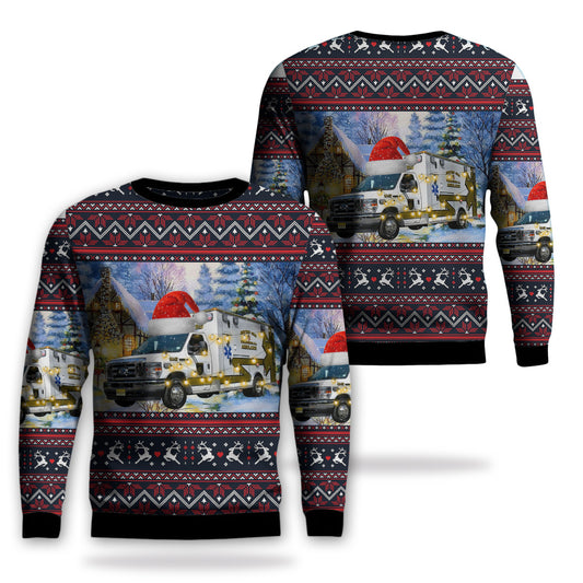 Phillipsburg, New Jersey, Phillipsburg Emergency Squad New Ambulance Christmas AOP Sweater