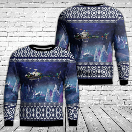 Phoenix, Arizona, Phoenix Police Department Eurocopter AS-350B-3 Ecureuil Christmas Sweater