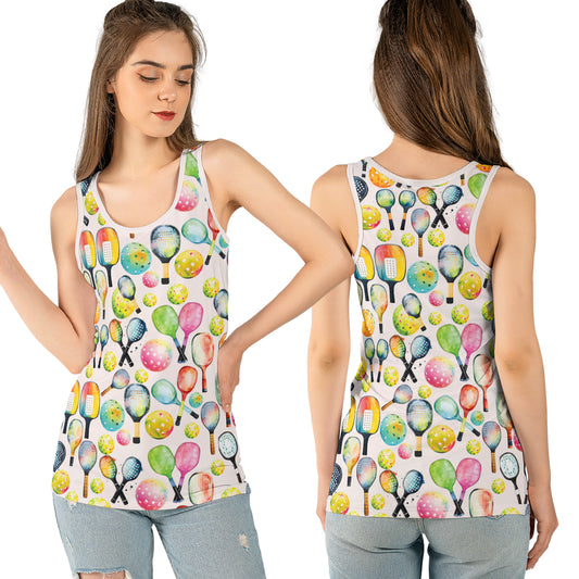 Pickleball AOP Women's Tank Top
