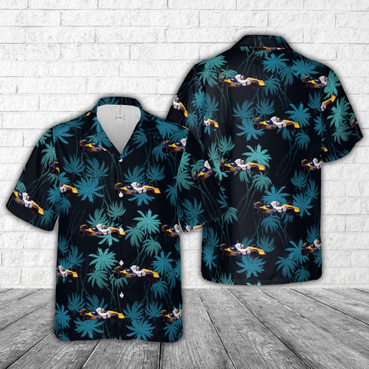 Pierluigi Martini's Minardi M191 F1 Car Hawaiian Shirt