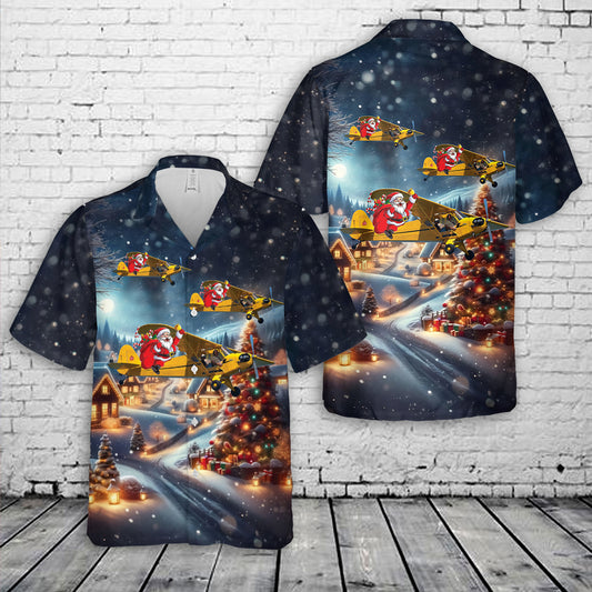 Piper J-3 Cub Christmas Hawaiian Shirt