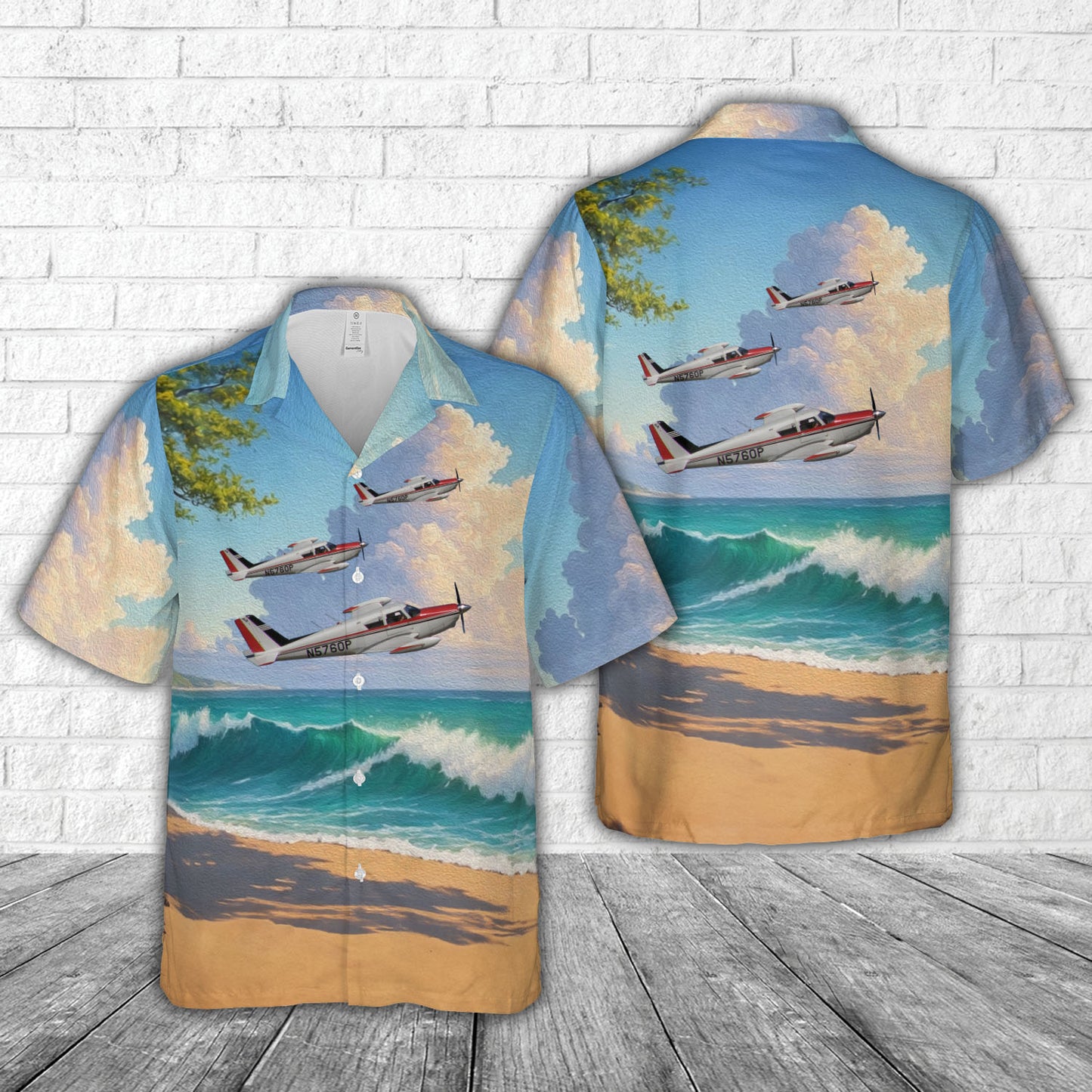 Piper PA-24 Comanche Hawaiian Shirt