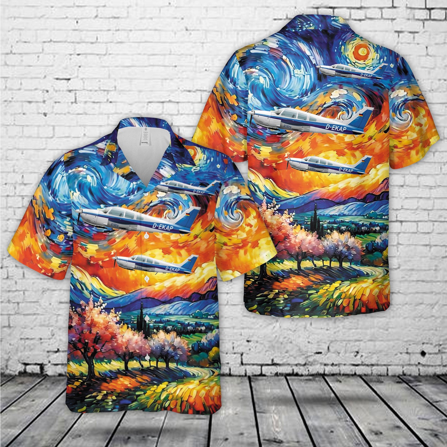 Piper PA-28R-200 "Arrow II" D-EKAP Hawaiian Shirt