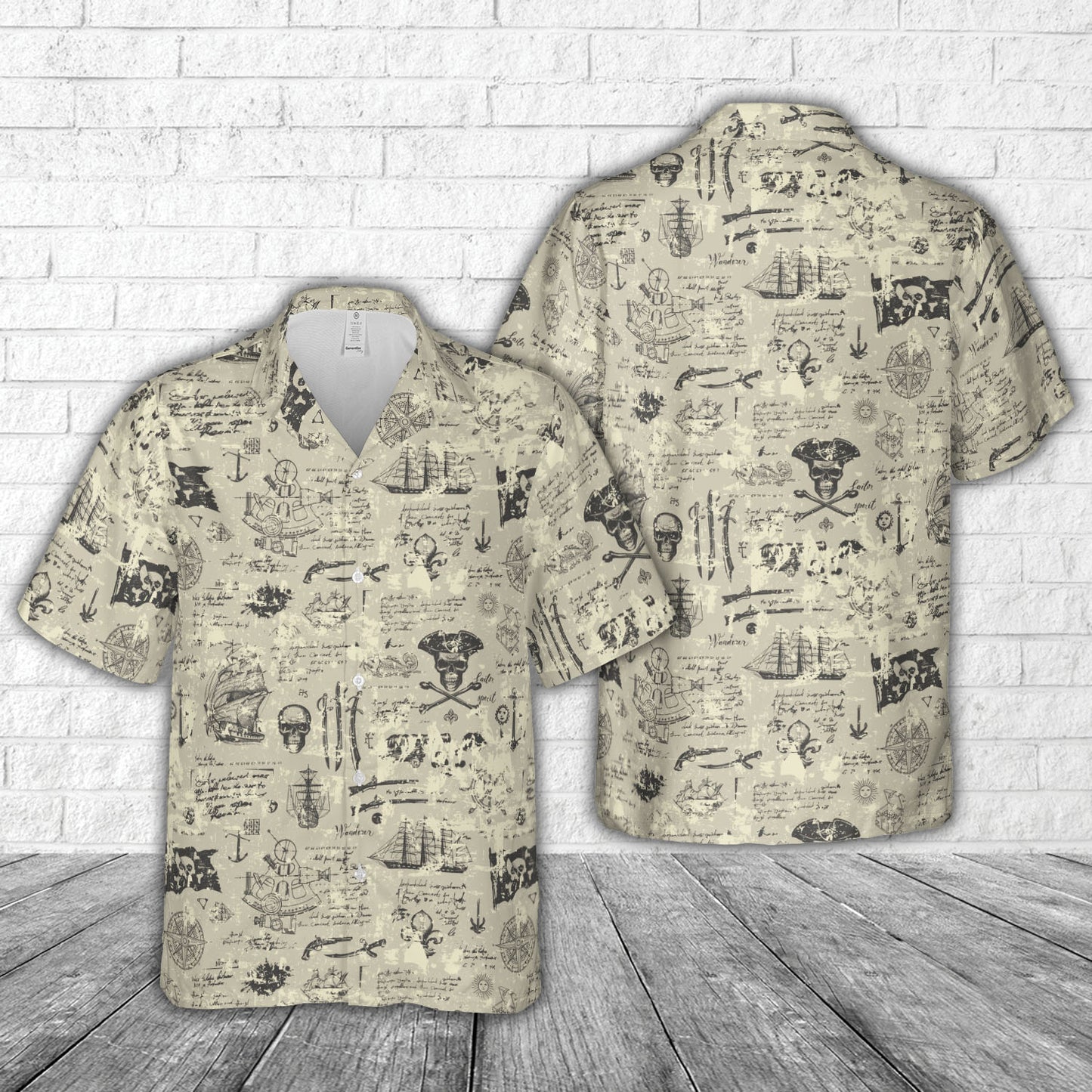 Pirate Skull Hawaiian Shirt