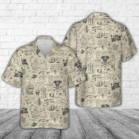 Pirate Skull Hawaiian Shirt