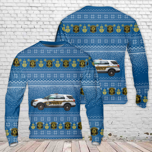 Pittsburgh, Pennsylvania, Pittsburgh Police Department Squad Car Christmas Sweater