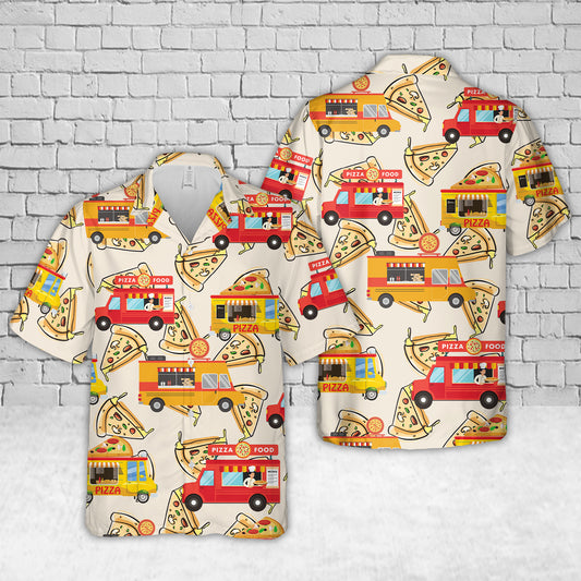Pizza Food Truck Hawaiian Shirt