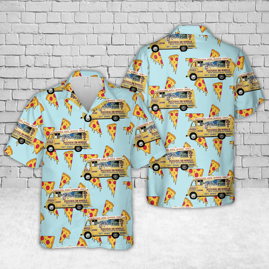 Pizza Food Truck Hawaiian Shirt