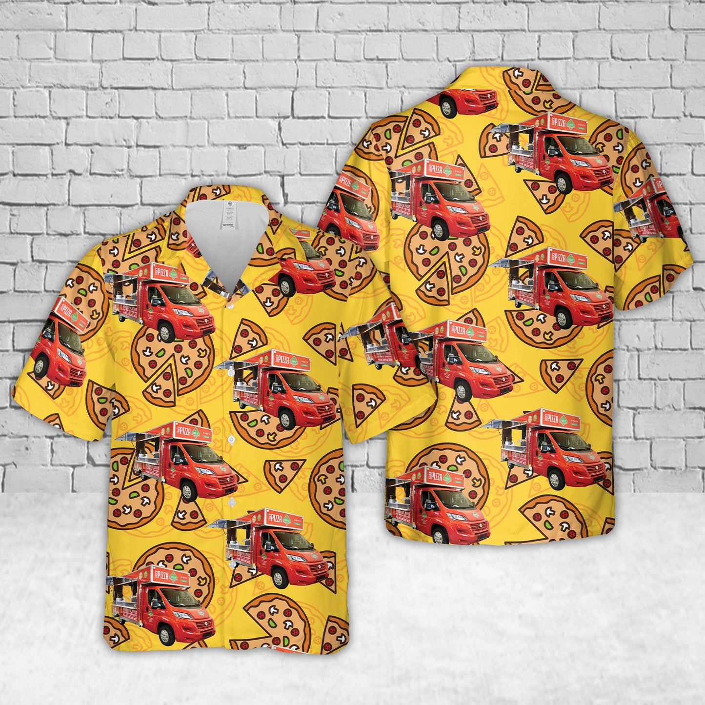 Pizza Food Truck Manhattan Hawaiian Shirt