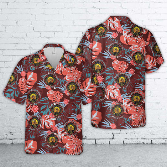 Placentia, California, Los Angeles County Firefighters Pipes and Drums Hawaiian Shirt