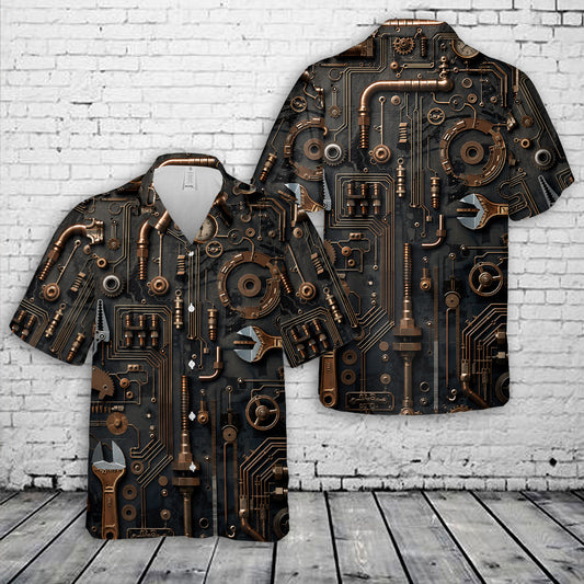 Plumber Tools  Hawaiian Shirt