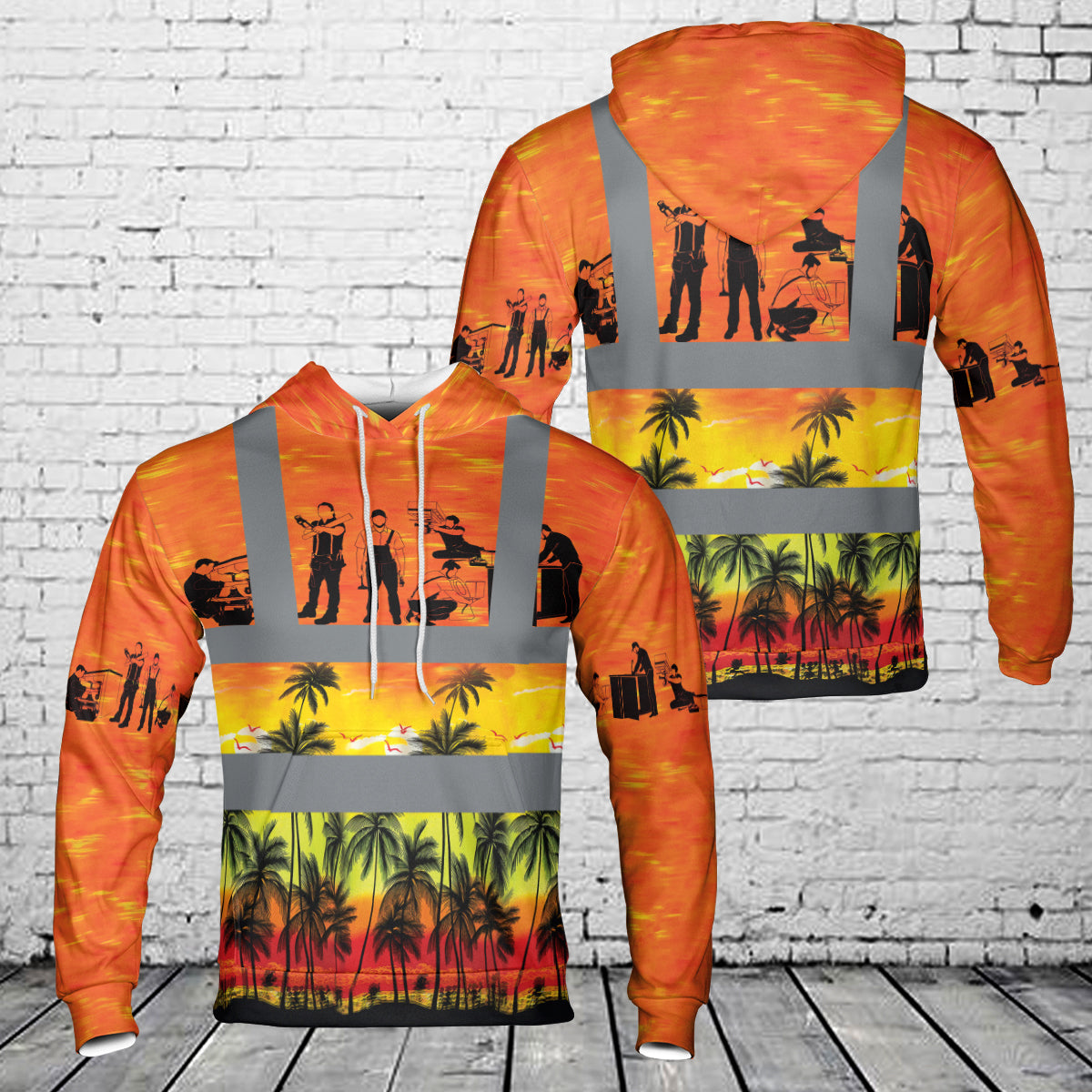 Plumber Tropical Hoodie 3D