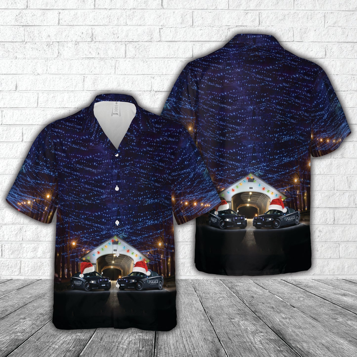 Plymouth, New Hampshire, Plymouth Police Department Christmas Hawaiian Shirt