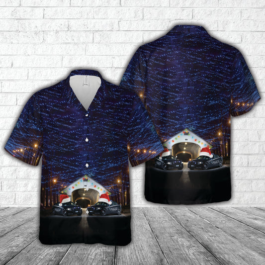 Plymouth, New Hampshire, Plymouth Police Department Christmas Hawaiian Shirt