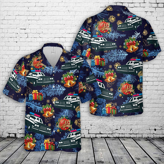 Police Cars Christmas Hawaiian Shirt