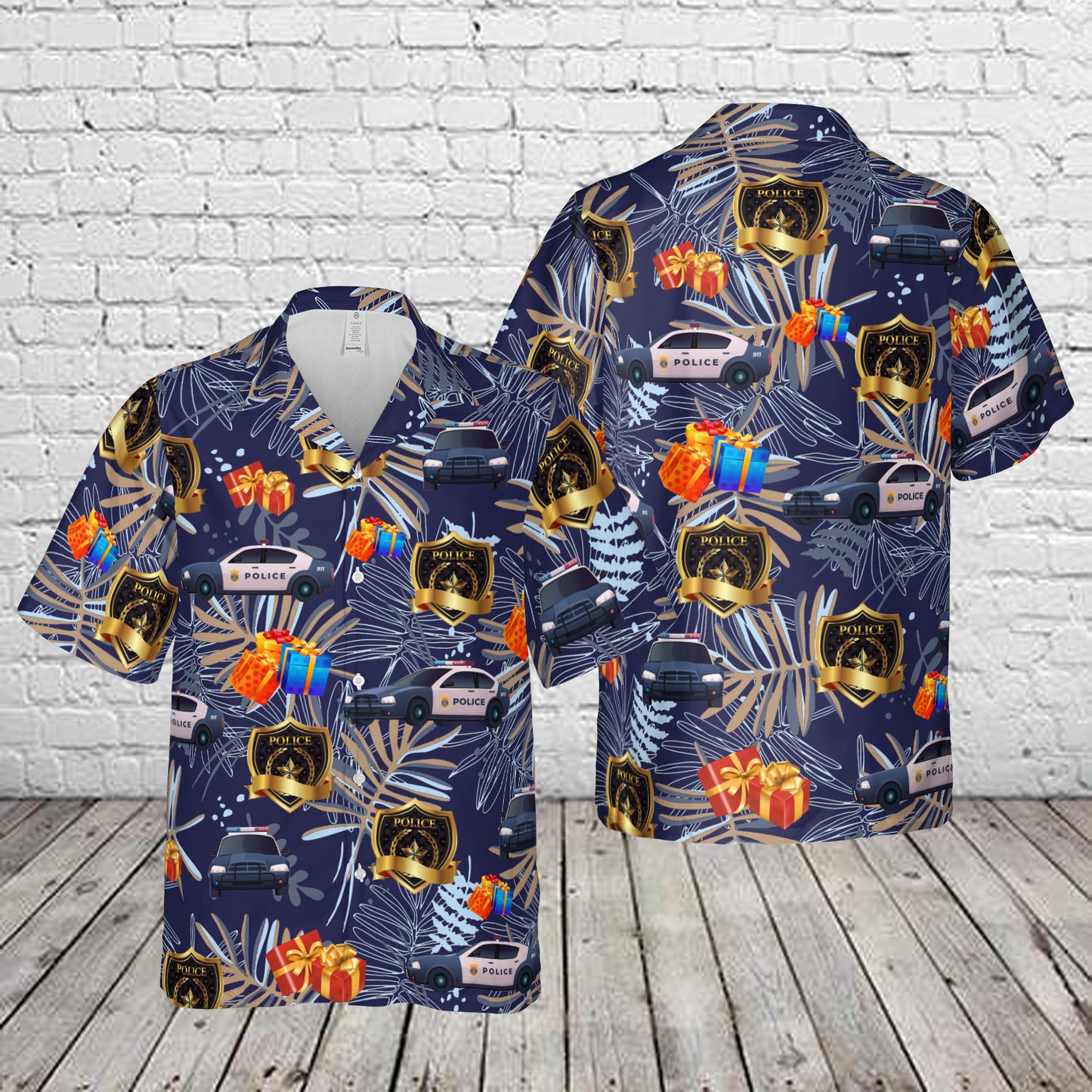 Police Christmas Hawaiian Shirt