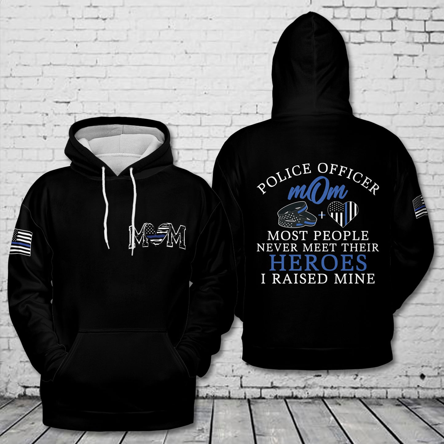 Police Mom 3D Hoodie