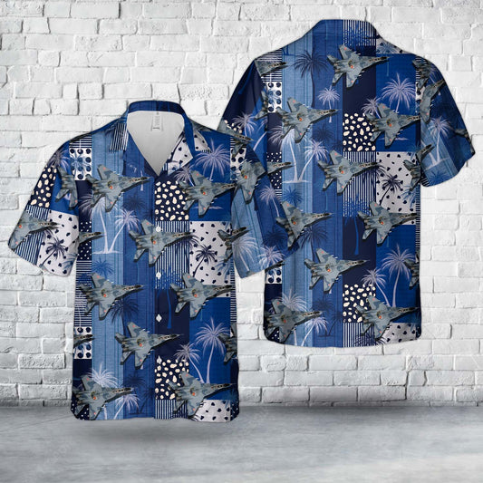 Polish Air Force 41st Tactical Squadron MiG-29UB Fulcrum-B #4105 Hawaiian Shirt