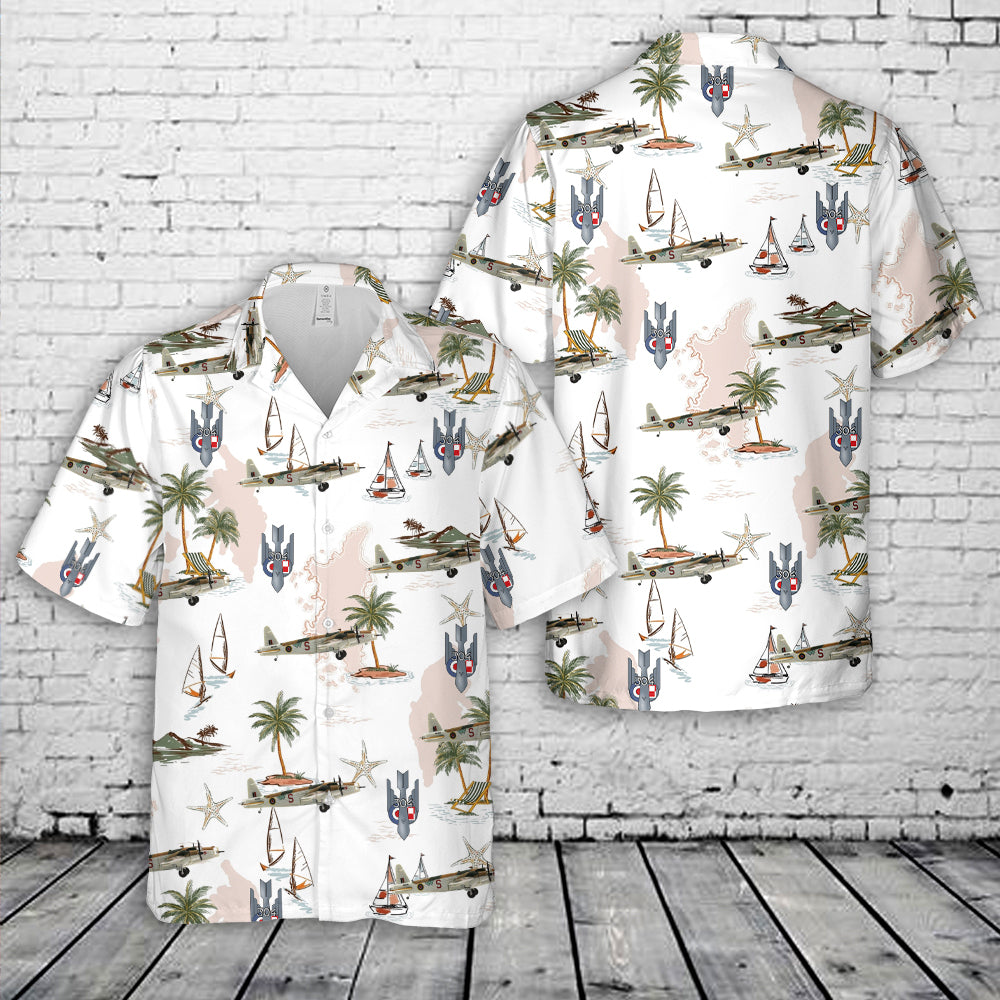 Polish Air Force Vickers Wellington Mk.X Of No. 304 (Land of Silesia) Polish Bomber Squadron Hawaiian Shirt