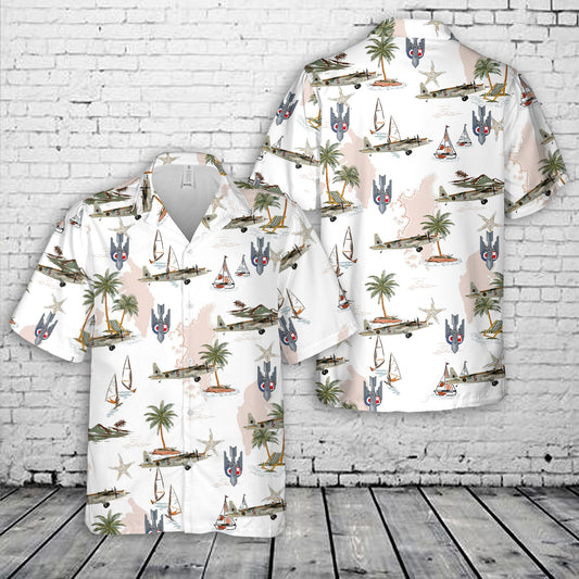 Polish Air Force Vickers Wellington Mk.X Of No. 304 (Land of Silesia) Polish Bomber Squadron Hawaiian Shirt