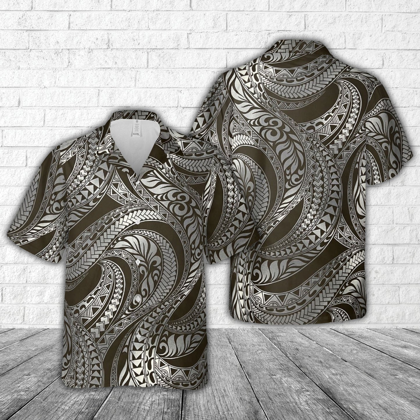 Polynesian Tribal Pattern Hawaiian Shirt