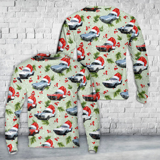Pontiac Firebird First generation (1967-1969) Christmas AOP Sweater