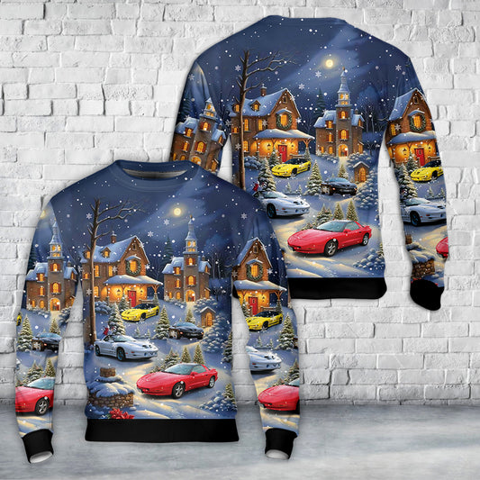 Pontiac Firebird Fourth generation (1993-2002) AOP Christmas Sweater