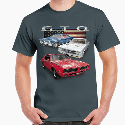 Pontiac GTO First Muscle Classic Unisex T-Shirt Gildan 5000 (Made In US) DLTT1504PT02