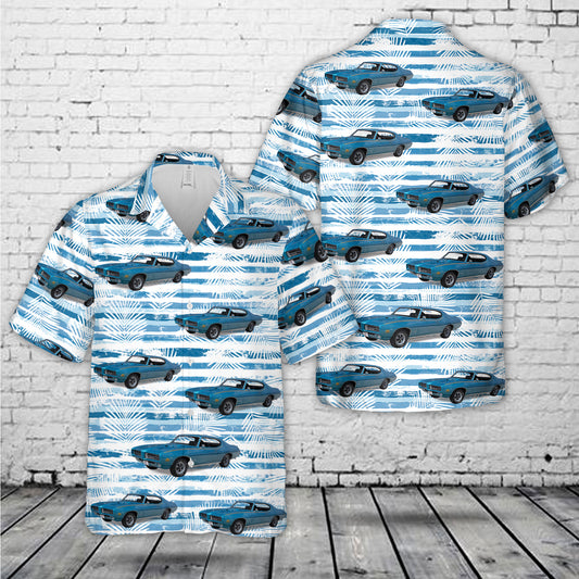Pontiac GTO (1969) blue Hawaiian Shirt