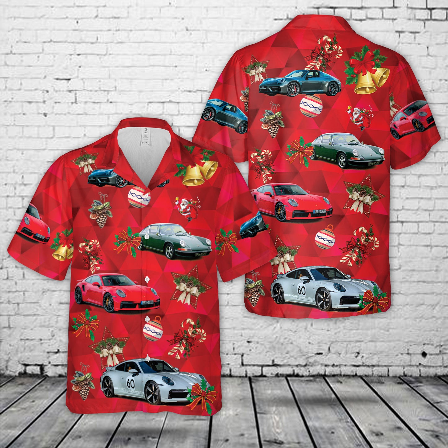 Porsche 911 Christmas Hawaiian Shirt