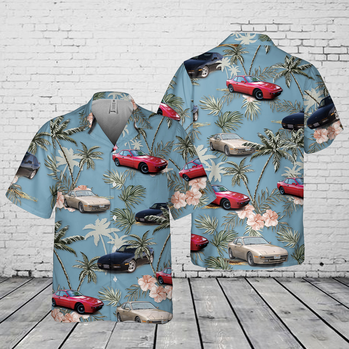 Porsche 944 Pocket Hawaiian Shirt