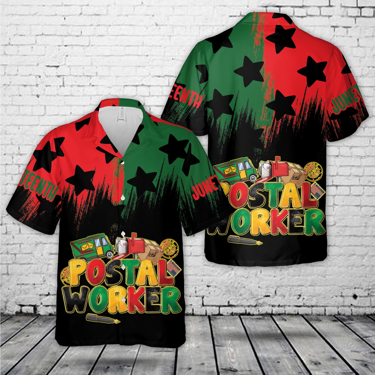 Postal Worker Juneteenth Hawaiian Shirt