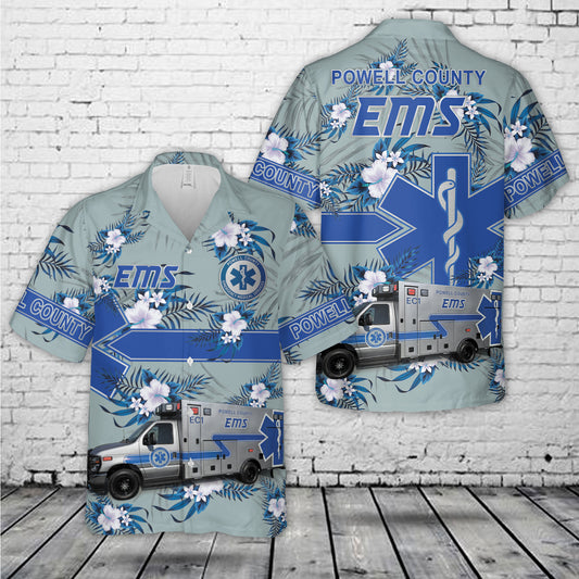 Powell County EMS Hawaiian Shirt