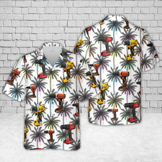 Power Drill Hawaiian Shirt