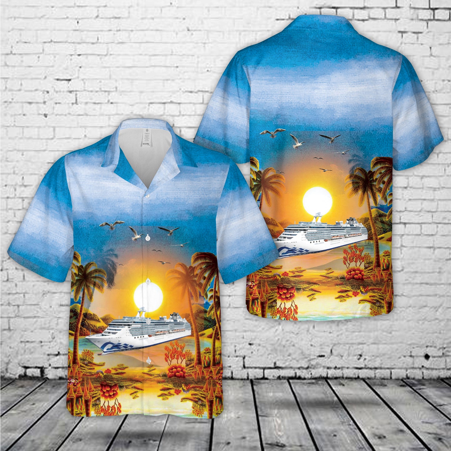Princess Cruises Coral Princess Hawaiian Shirt