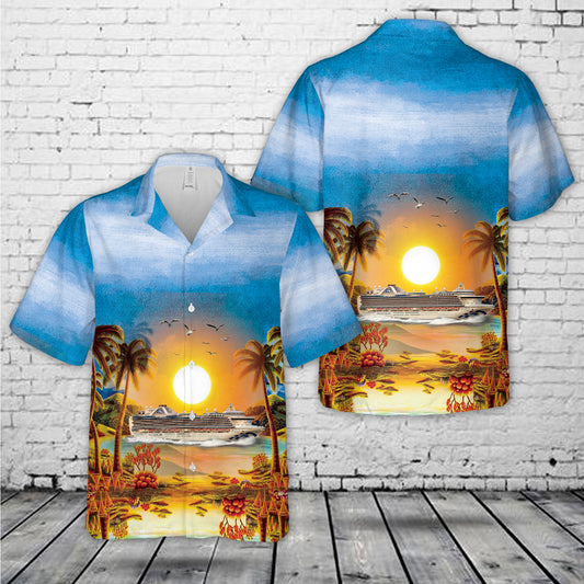 Princess Cruises Crown Princess Hawaiian Shirt