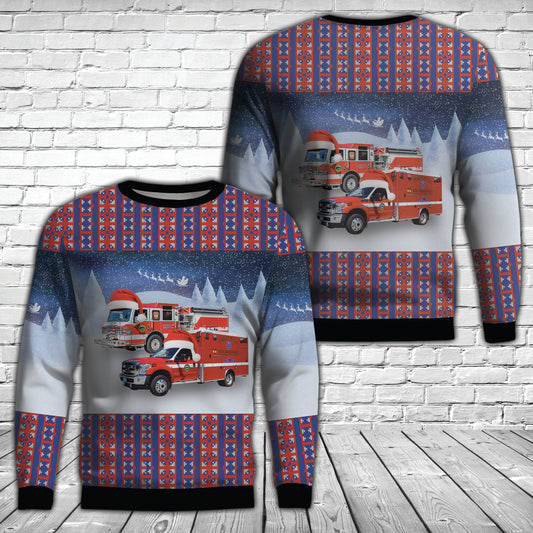 Princeton, Massachusetts, Princeton Fire Department Christmas AOP Sweater
