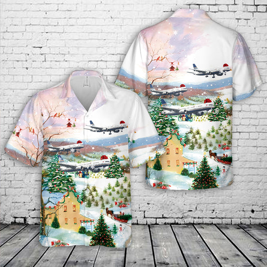 Privilege Style (Christmas Livery) Boeing 757-256 Christmas Hawaiian Shirt
