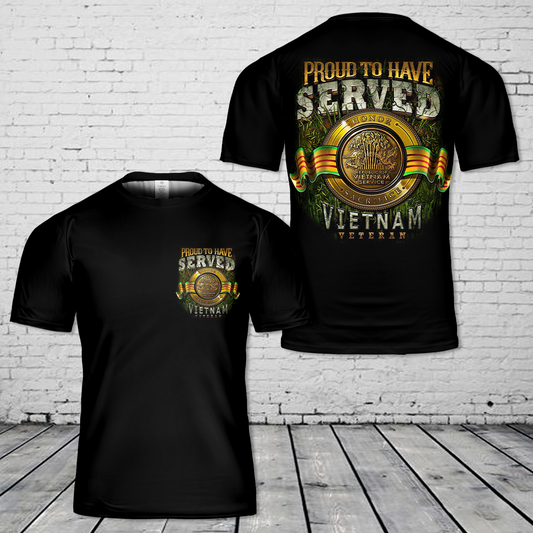 Proud To Have Served Vietnam Veteran T-Shirt 3D
