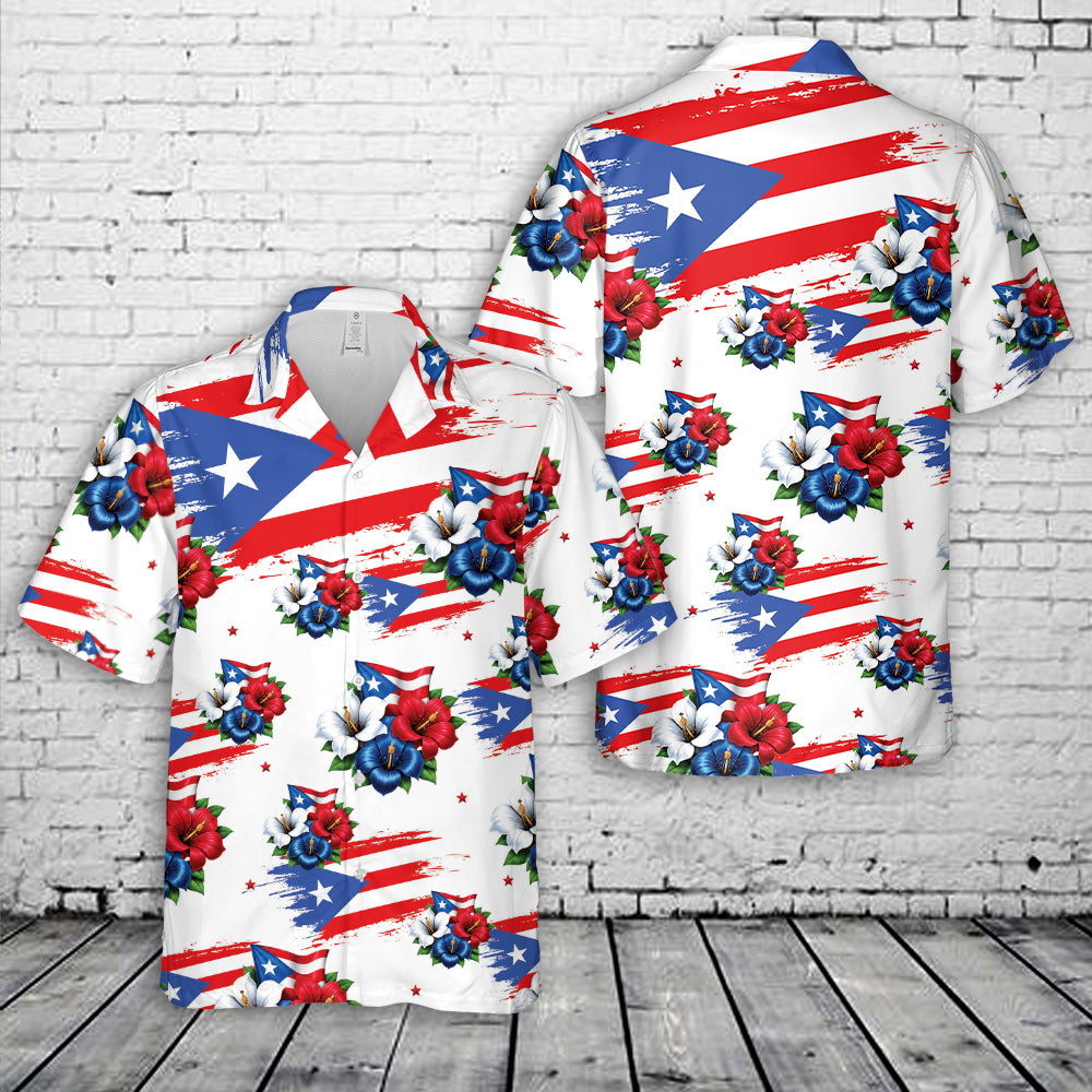 Puerto Rican Boricua Hawaiian Shirt