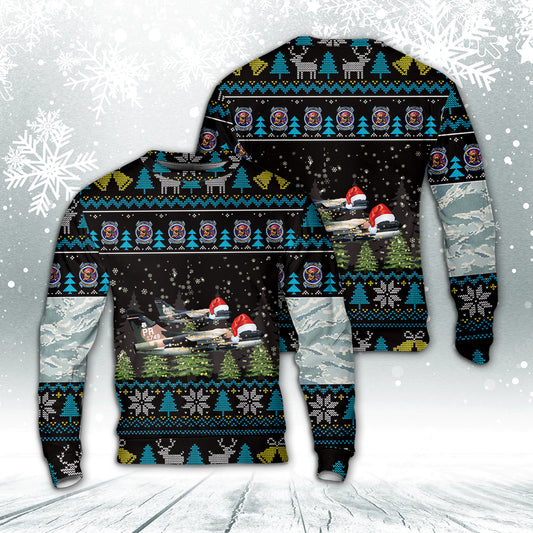 Puerto Rico Air National Guard A-7D Corsair II 198th Tactical Fighter Squadron Christmas Sweater