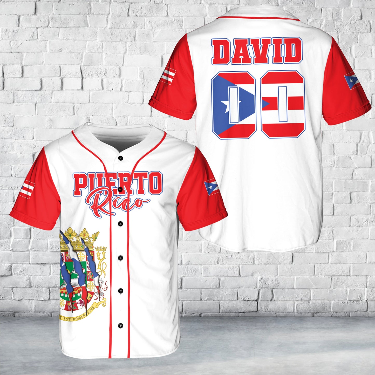 Puerto Rico Baseball Jersey DLMP2206PT10