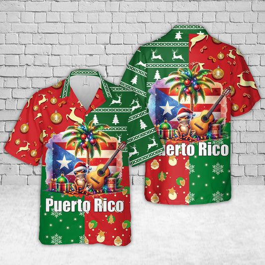 Puerto Rico Christmas Hawaiian Shirt